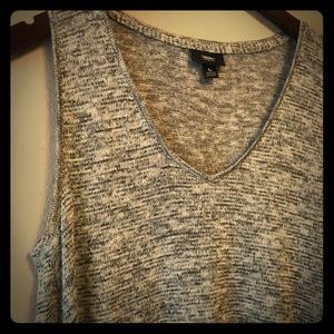 Shark bite gray marled sweater tunic tank